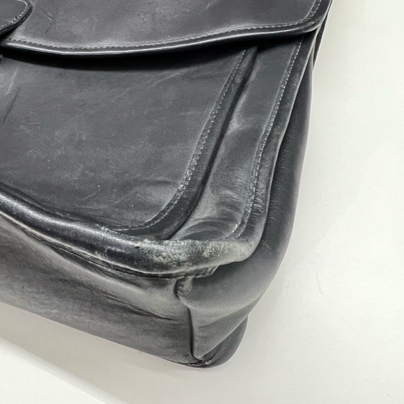 Vintage Coach Beekman Black Leather Briefcase Messenger Bag Corpcore 80s 90’s - Picture 5 of 16